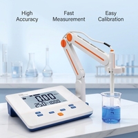 Medidor de EC Digital de Sobremesa PH200E, Analizador de Calidad del Agua con Compensación Automática de Temperatura, Uso Industrial y de Laboratorio, Plástico, OEM