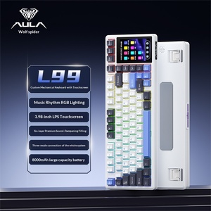 Teclado Mecánico AULA Tarantula L99 con Retroiluminación RGB, Ritmo Musical, Pantalla Táctil <span class=keywords><strong>LPS</strong></span> de 3.98 Pulgadas, Inalámbrico 2.4, Tres Modos de Juego - Product Image 6