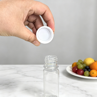 Bouteilles en plastique vides personnalisables pour produits bien-être, 2 onces, mini-bouteilles carrées françaises, contenants en plastique de qualité alimentaire pour liquides