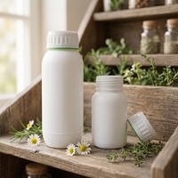 Bouteille en plastique opaque résistante aux UV pour le stockage de réactifs chimiques industriels, pot à réactifs opaque et étanche