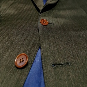 Costume formel pour homme sur mesure, respirant, style italien, mélange de laine, lavable en machine, coupe ajustée, veste et pantalon, tenue de bureau - Product Image 5