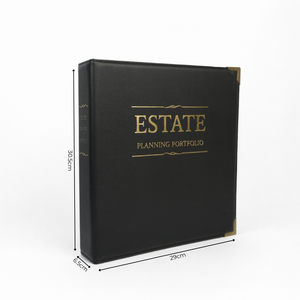 Custom Logo Premium PU Leather 3 <b>Ring</b> Binder Business Portfolio Document <b>Folder</b> Presentation Binder OEM ODM Manufacturer - Product Image 4