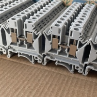 Bloc de bornes à vis ignifuge pour rail DIN, connecteur de fil 2,5 mm², 4 mm², 6 mm², borne à vis pour l'automatisation industrielle