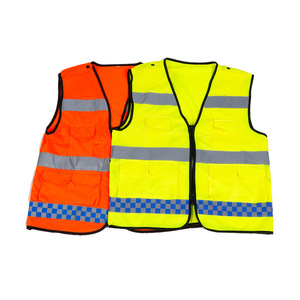 構造制服ワーク反射服視認性反射安全ベストジャケットセキュリティベストロゴ付き - Product Image 2