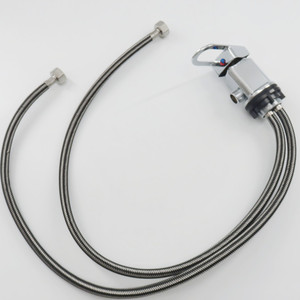 Robinet de shampooing en métal fer forgé au design moderne, mitigeur chaud/froid, accessoires pour lit de coiffure, salon de coiffure, 1 an - Product Image 1