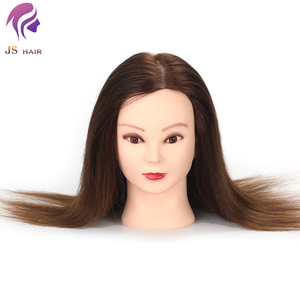 Cabeza <span class=keywords><strong>de</strong></span> Maniquí <span class=keywords><strong>de</strong></span> Entrenamiento con Cabello Humano 100% Real, Cabeza <span class=keywords><strong>de</strong></span> Práctica con Cabello <span class=keywords><strong>Natural</strong></span> para Salón, Cabeza <span class=keywords><strong>de</strong></span> <span class=keywords><strong>Muñeca</strong></span> para Peinados - Product Image 4