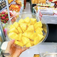 2280 Kotak Kemasan Nangka Transparan Sekali Pakai Kapasitas 4 Jin, Tutup Tebal Bulat Isi Stroberi Cina