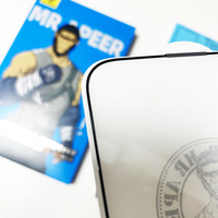 Film de protection en verre trempé mat anti-traces de doigts et anti-espionnage à bord étroit Blue Gorilla pour téléphones mobiles 16 Pro et 17 Pro Max