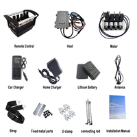 Control Remoto para Excavadora con 5 Palancas y 5 Botones, Resistente al Agua IP68, Alcance de 500m, Batería Recargable