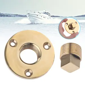 Marine Gar Board Zubehör Korrosions beständigkeit 1 Zoll Loch Schraube Gewinde Boot Yacht Ablass schraube Hardware Audew Ersatz Messing