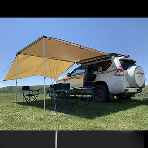 Tente latérale pour voiture. Parasol et abri contre la pluie pour excursions en voiture en plein air. Tente latérale en vinyle pour camping, pour auvent de voiture. - Product Image 2