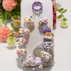 Ciondolo con Perline Dipinte a Mano della Serie Goodnight Starry Sky - Squisito Ciondolo per Telefono e Borsa - Product Image 3