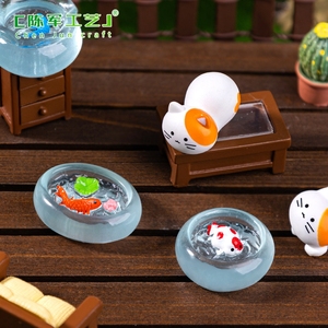 Miniatura de Paisaje Acuático Weij, Simulación de Pecera, Casa para Peces <span class=keywords><strong>Koi</strong></span>, Accesorios Decorativos DIY, Mini Adorno de Escritorio - Product Image 5