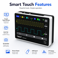 Fnirsi 1013D Versi Standar Osiloskop Digital Portabel Pintar Genggam Dua Kanal 1GSa/s Laju Pengambilan Sampel 100MHz Multimeter
