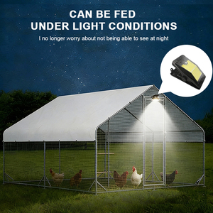 Enclos à poules en métal Strosen faciles à assembler avec couverture pour volailles de jardin - Product Image 4