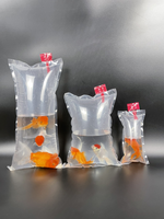 Sac de transport en plastique transparent pour Aquarium, emballage de poisson vivant, sac d'oxygène gonflable