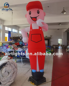 Tùy Chỉnh Thực Hiện Vẫy Tay Cậu Bé Con Người Inflatable Không Khí Vũ Công - Product Image 2