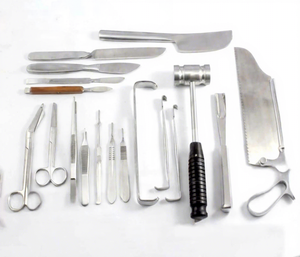 Instruments chirurgicaux orthopédiques post-mortem de qualité supérieure, ensemble complet de 17 pièces pour examen médico-légal, kit d'instruments de précision - Product Image 3