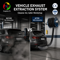 Enrouleur de tuyau d'échappement motorisé Fengshen, direct usine, longueur de tuyau personnalisable pour l'approvisionnement en gros d'équipements de réparation automobile