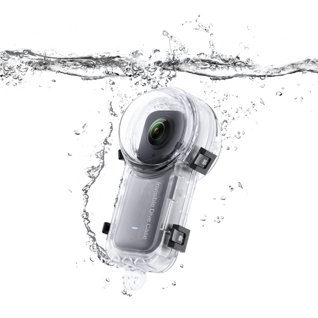 Fully Invisible PC Material Waterproof Case for Insta360 X3 Action Camera 50m Underwater Diving Case with Durable Protection