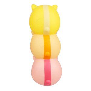 Cute Animal Cartoon Three-Head Hamster Pu Slow <b>Rebound</b> Toy Fidget Toy For Kids 2 To 4 Years Unisex - Product Image 4