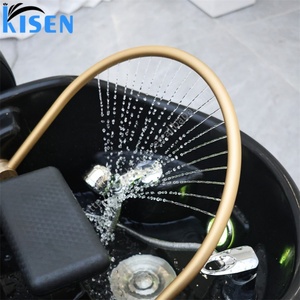 KISEN Lit de Spa Électrique Automatique de Luxe avec Thérapie par l'Eau et Chaise de Massage-Shampoing pour Salon et Barbier, Table de Massage - Product Image 4