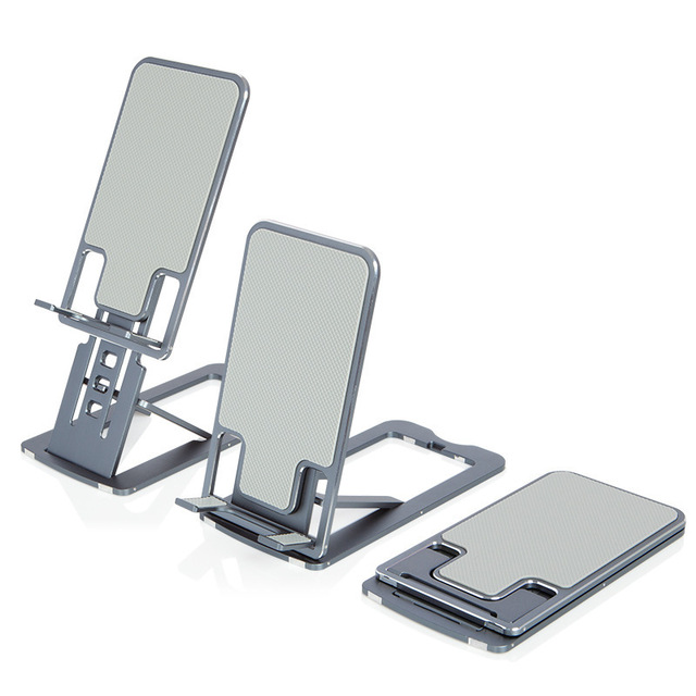 Wholesale Aluminum & Zinc Alloy Flexible Mobile Phone Stand-Desk Adjustable Height Foldable Portable Tablet Compatible Stand