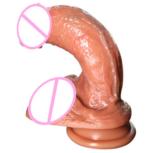 Dildos réalistes pour hommes, petits, moyens, grands, masturbateur féminin double couche, plug anal, matériau souple, ventouse pour le sexe adulte - Product Image 1