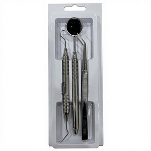Kit de Examen Dental Básico con Certificación CE, Reutilizable, con Empuñadura Ergonómica, Clase I, Juego de Diagnóstico de 3 Piezas, Instrumentos Quirúrgicos de Grado A+ - Product Image 2