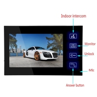 Timbre de vídeo inteligente con cable, Monitor interior, puerta, teléfono, intercomunicador, cámara exterior a prueba de lluvia, sistema de Control de acceso de seguridad para el hogar