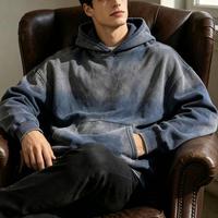 Vente en gros de sweat à capuche personnalisé, délavé soleil, coupe carrée, court, à épaules tombantes, oversize, décontracté, effet délavé, avec logo OEM