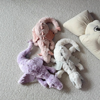 Jeilly Catts – jouets en peluche Dragon de neige violet, blanc et rose, poupées dinosaures en peluche, cadeau d'anniversaire