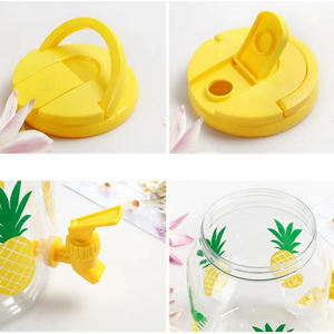 DD2372 Pichet à jus et à eau portable en plastique écologique de 3,8 L avec robinet et infuseur à fruits, distributeur de boissons pour les fêtes - Product Image 3