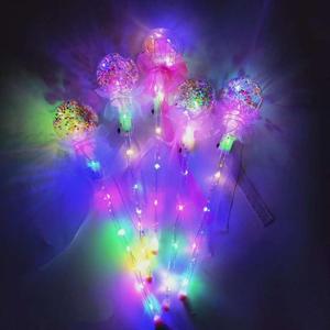 LED Flash Mới Sóng Bóng Nhấp Nháy Thanh Trẻ Em Của Ánh Sáng Gian Hàng Đồ Chơi Thoát Nước Bobo Bóng Ma Thuật Cây Đũa Phép - Product Image 1