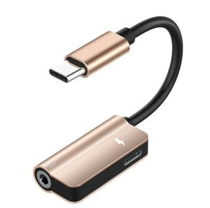 批发2合1适配器USB C型至3.5毫米音频适配器，用于耳机和充电器 - Product Image 2