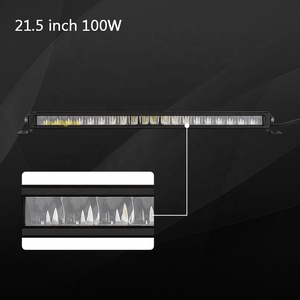Owllights 100W aluminium IP68 tout-terrain 4x4 sans vis mince voiture camion 20 pouces simple rangée <span class=keywords><strong>LED</strong></span> barre lumineuse - Product Image 2