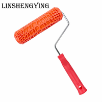LSY7 ''Texture Roller DIY Decorative Art Pattern Paint Roller Rouleau en caoutchouc pour la décoration des murs, meubles et sols