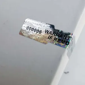 Tùy chỉnh <span class=keywords><strong>Holographic</strong></span> niêm phong dán làm xáo trộn bằng chứng làm mất hiệu lực an Ninh Nhãn bảo hành nối tiếp số <span class=keywords><strong>Sticker</strong></span> - Product Image 4