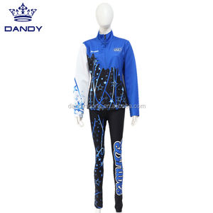 최신 디자인 승화 맞춤형 스포츠 트랙수트 치어리딩 워밍업 재킷 치어 및 댄스 팀용 - Product Image 2