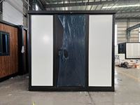 Maison conteneur modulaire préfabriquée en acier extensible de 10 pieds, personnalisable, 12 unités s'adaptant dans un seul conteneur maritime