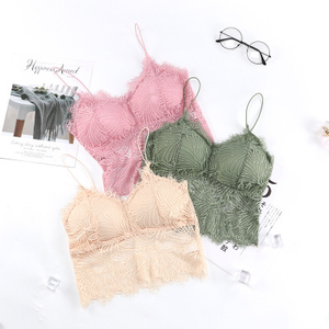 Soutien-gorge de sport petite écharpe en dentelle tricot de poitrine pour femmes matures soutien-gorge sexy pour femmes usine de sous-vêtements - Product Image 3