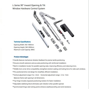 방풍 현대 디자인 맞춤형 알루미늄 수평 슬라이딩 창 이중 강화 유리 모기장 단열 - Product Image 2