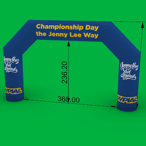 Arche gonflable personnalisée pas chère avec conception 3D gratuite, gonflables publicitaires en nylon tissé sergé pour exposition et publicité - Product Image 3