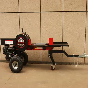 Hydraulic gas log splitter 34Ton Firewood gasoline force horizontal and vertical petrol powered wood log splitter