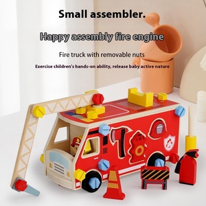 Hot Sale Children's Early Educational Baby Fire Truck Juguetes Assembly Screw Nut Car Sets Montessori Toys for Boys & Girls - Product Image 3