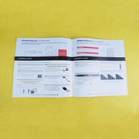Caja de impresión doblada, Encuadernación perfecta, costura de sillín, folleto de producción de folleto pequeño, Manual de instrucciones, folleto de revista
