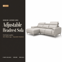 Ensemble de canapé sectionnel moderne en cuir noir, 3 places, fauteuil, ottoman, structure métallique, meubles modulaires pour salon, OEM ODM