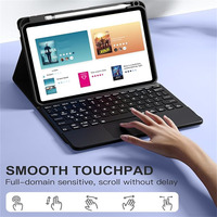 Funda con Teclado TPU Certificada y Personalizable para iPad de 10.9 Pulgadas con Panel Táctil Multitáctil, Ranura para Lápiz, Compatible con Varios Colores