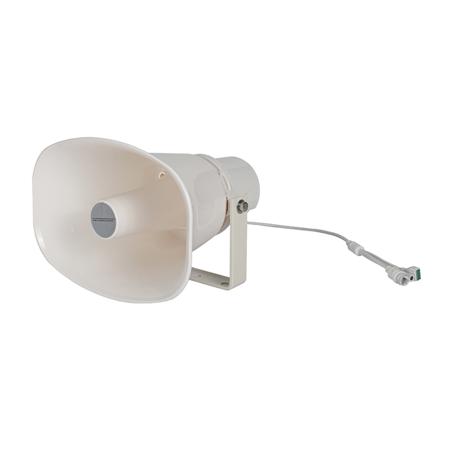 15W PoE IP Horn Speaker Outdoor Network PA Speaker Multi-Zone Emergency Broadcast for Station Campus Playground Parking Lot