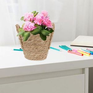 Ensemble de décoration murale pour chambre à coucher, assiette en osier africain de 6 pouces, porte-plantes pliable, jardinières suspendues, faux panneau acrylique de Guangzhou - Product Image 4